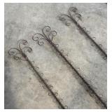 Set of Three Metal Wall Hanging Organizers