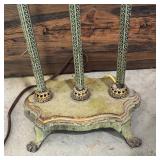 Beautiful Vintage Art Nouveau Style Ornate Triple Bulb Floor Lamp