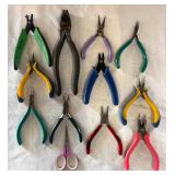 Variety of Jewelry Making / Crafting Pliers and Scissors