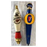 Fosters and Killians Beer Tap Handles