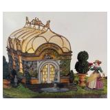 Department 56 Dickens Village Series Lillycott Garden Conservatory and Mrs. Brimm