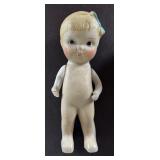 Three Antique Bisque Porcelain Dolls with Jointed Arms