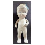 Three Antique Bisque Porcelain Dolls with Jointed Arms