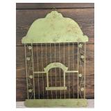 Vintage Style Bird House Motif Metal Decorative Wall Hanging