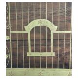 Vintage Style Bird House Motif Metal Decorative Wall Hanging