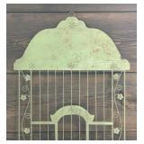 Vintage Style Bird House Motif Metal Decorative Wall Hanging