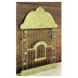 Vintage Style Bird House Motif Metal Decorative Wall Hanging