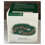 Department 56 Village Accessories including London Gas Worker, Slate Stone Path, Sherlock Holmes-The Handsome Cab, Wooden Rowboats and More!