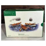 Department 56 Village Accessories including London Gas Worker, Slate Stone Path, Sherlock Holmes-The Handsome Cab, Wooden Rowboats and More!