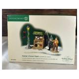 Department 56 Village Accessories including Abington Canal Boat, London Newspaper Stand, Tending to Cold Flame, A busy Day in Town and More!