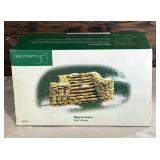 Department 56 Village Accessories including Abington Canal Boat, London Newspaper Stand, Tending to Cold Flame, A busy Day in Town and More!