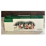 Department 56 Village Accessories including Abington Canal Boat, London Newspaper Stand, Tending to Cold Flame, A busy Day in Town and More!