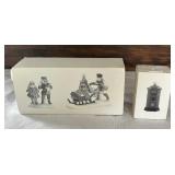 Department 56 Village Accessories including The Old Puppeteer, Horse Drawn Squash Cart, Chelsea Market Fish Monger & Cart, Winter Sleigh Ride and More!