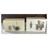 Department 56 Village Accessories including The Old Puppeteer, Horse Drawn Squash Cart, Chelsea Market Fish Monger & Cart, Winter Sleigh Ride and More!