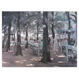 "Restaurant De Oude Vink" Print by German Artist Max Liebermann