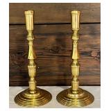 Pair of Brass Candle Holders by Century