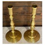 Pair of Brass Candle Holders by Century