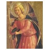 Angel Making Music Print from the Tabernacle of the Linaioli by Fra Angelico