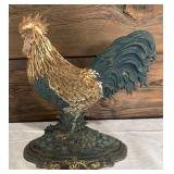 Vintage Cast Iron Rooster Door Stop
