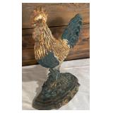 Vintage Cast Iron Rooster Door Stop