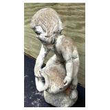 Cement Boy with Jug Cement Statue