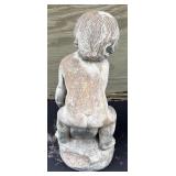 Cement Boy with Jug Cement Statue