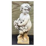 Neoclassical Style Outdoor Cement Cherub Decor