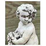 Neoclassical Style Outdoor Cement Cherub Decor