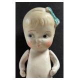 Trio of Adorable Vintage Bisque Porcelain Dolls