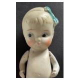 Trio of Adorable Vintage Bisque Porcelain Dolls