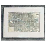 Amazing Unframed Map of Paris