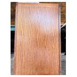 Wood Two-Drawer File Cabinet with Brass Handles