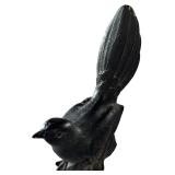 Pair of Cast Iron Bird Sculptures