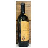 Antique 1896 Grands Vins de Boreleaur Chateau Latite Wine Bottle 12 Inch with Rustic Wooden Corkscrew