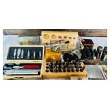 Collection of Jewelry Making and Metalworking Tools with Hammers, Stamps, and Accessories