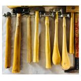 Collection of Jewelry Making and Metalworking Tools with Hammers, Stamps, and Accessories