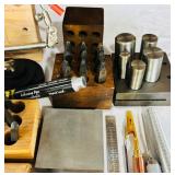 Collection of Jewelry Making and Metalworking Tools with Hammers, Stamps, and Accessories