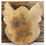 Set of 2 Vintage Carved Wooden Angel Wall Plaques