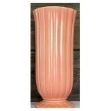 Vintage Ribbed Red Wing Pottery Vase / Red Wing Vase M-1529