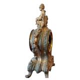 Vintage Ornate Mantel Clock with Cherub