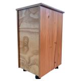 Wooden 6-Drawer Storage Cabinet on Wheels, 26 Inch Tall