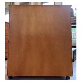 Wooden Multi-Drawer Storage Cabinet with 16 Drawers on Casters