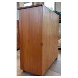 Wooden Multi-Drawer Storage Cabinet with 16 Drawers on Casters