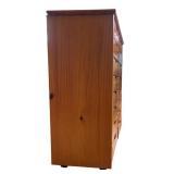 Wooden Multi-Drawer Storage Cabinet with 16 Drawers on Casters