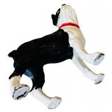 Vintage Cast Iron Boston Terrier Dog Doorstop