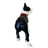 Vintage Cast Iron Boston Terrier Dog Doorstop