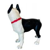 Vintage Cast Iron Boston Terrier Dog Doorstop