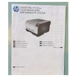 HP LaserJet Pro CP1025nw Color Printer with Manual