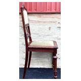 Pair of Vintage Upholstered Wooden Chairs