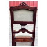 Pair of Vintage Upholstered Wooden Chairs